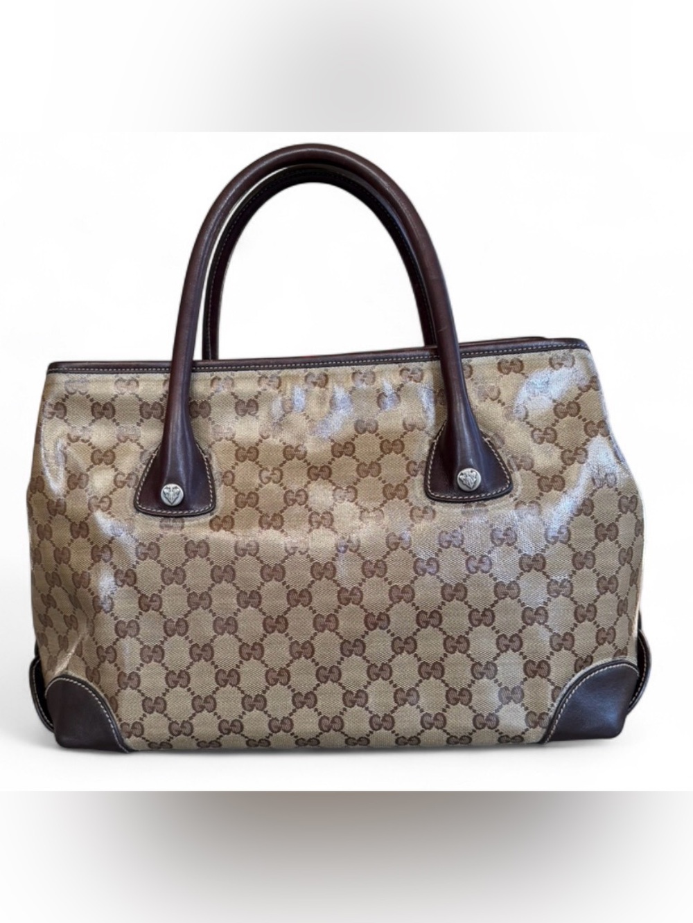 Gucci GG Crystal Coated Hysteria Crest Monogram Tote Bag. Comes with COA - Picture 6 of 17